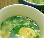 中華風ニラ玉スープ♪